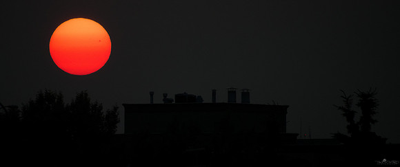 The Sun at 5:50 This Morning