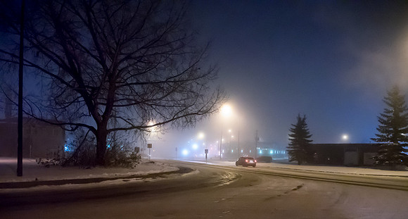 Foggy at 9:30pm