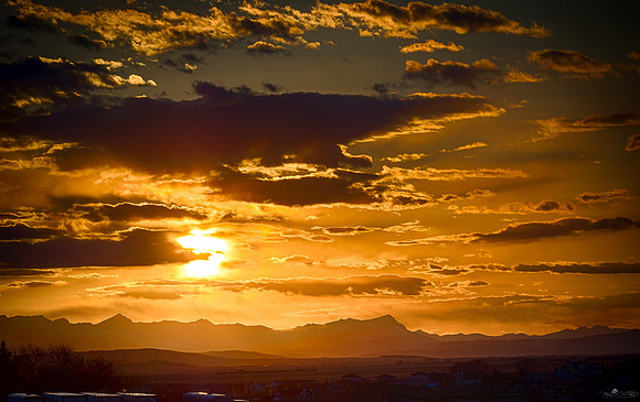 Sunset in the Rockies