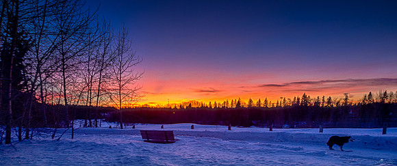 Day's End in the Great White North