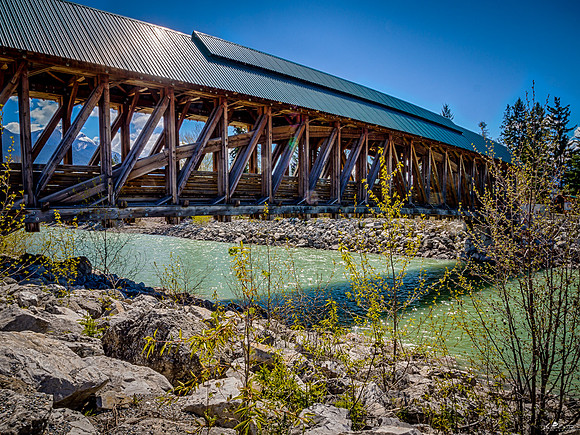 Longest Covered Timber Frame Bridge in the World